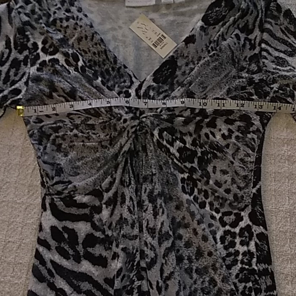 New York and company leaperd print half sleeve dre - Picture 7 of 10